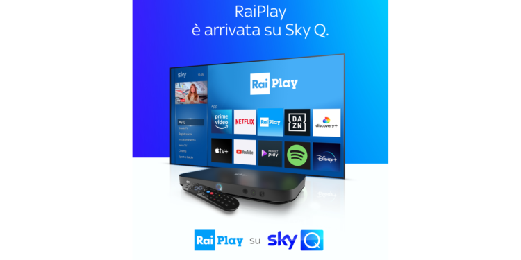 Accordo pluriennale tra Rai e Sky, da oggi RaiPlay disponibile anche su Sky Q