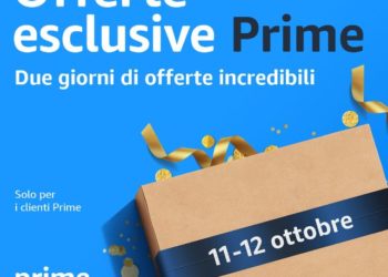 L’11 e il 12 ottobre arrivano le Offerte esclusive Prime di Amazon, un nuovo evento di shopping riservato ai clienti Amazon Prime, per risparmiare alla grande