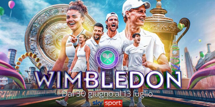 Sky Sport – Al via il torneo di Wimbledon, su Sky anche per il quadriennio 2027-2030