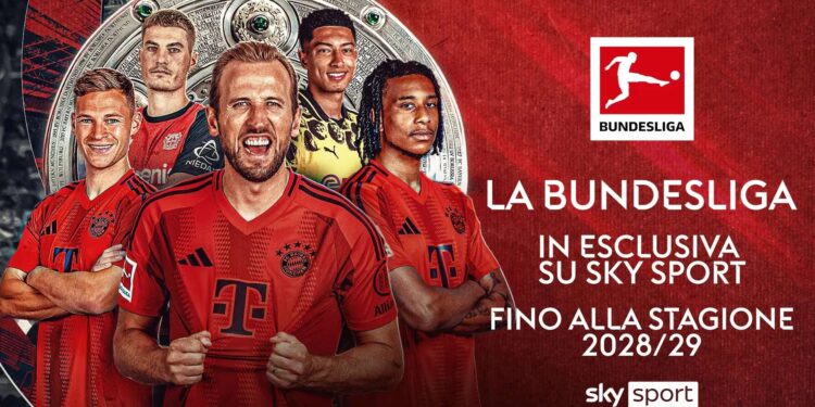 La Bundesliga in esclusiva su Sky e NOW fino al 2029