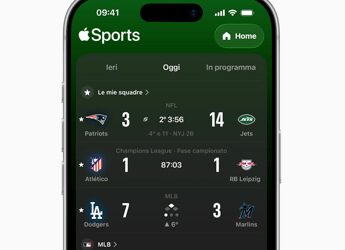Apple Sports arriva in Italia: risultati in tempo reale su calcio e non solo