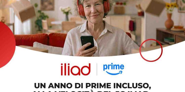 ILIAD LANCIA GIGA PRIME, L’UNICA OFFERTA MOBILE A MENO DI 13€ CON AMAZON PRIME INCLUSO PER UN ANNO