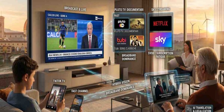 La TV Europea nel 2026: L’era della “Hybrid Vision” e il Sorpasso dei FAST Channels
