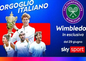 Wimbledon 2026 in esclusiva su Sky e NOW