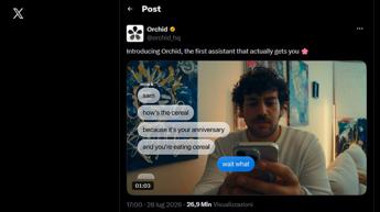 Orchid e la delega delle relazioni all’IA, lo spot che divide il web