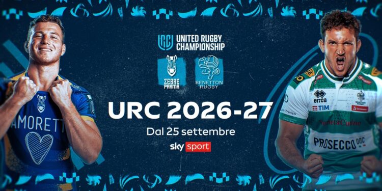 Sky rinnova i diritti dello United Rugby Championship per i prossimi tre anni