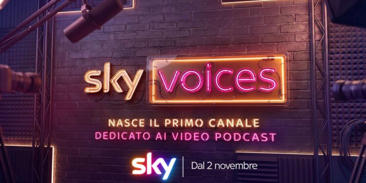 Nasce Sky Voices: il canale che porta i video podcast in TV dal 2 novembre su Sky e NOW